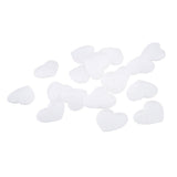 Maxbell 20Pcs Plastic White Buttons Base Sewing Buttons for Fabric Cloth Heart 60mm