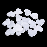 Maxbell 20Pcs Plastic White Buttons Base Sewing Buttons for Fabric Cloth Heart 60mm