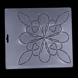 Maxbell Plasitc Quilting Template Stencils for Embroidery Patchwork Sewing Craft 6#