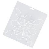 Maxbell Plasitc Quilting Template Stencils for Embroidery Patchwork Sewing Craft 6#