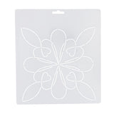 Maxbell Plasitc Quilting Template Stencils for Embroidery Patchwork Sewing Craft 6#