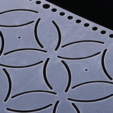 Maxbell Plasitc Quilting Template Stencils for Embroidery Patchwork Sewing Craft 9#