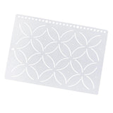 Maxbell Plasitc Quilting Template Stencils for Embroidery Patchwork Sewing Craft 9#