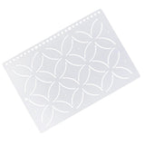 Maxbell Plasitc Quilting Template Stencils for Embroidery Patchwork Sewing Craft 9#