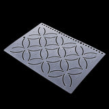 Maxbell Plasitc Quilting Template Stencils for Embroidery Patchwork Sewing Craft 9#