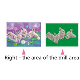 Maxbell 1 Set Beautiful Diamond Paniting Kit Cross Stitch Picture Handcraft Rabbit
