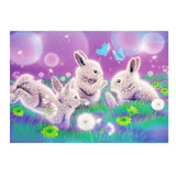 Maxbell 1 Set Beautiful Diamond Paniting Kit Cross Stitch Picture Handcraft Rabbit