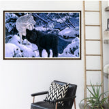 Maxbell DIY 5D Diamond Embroidery Painting Cross Stitch Kit Animal Decor Wolf