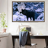 Maxbell DIY 5D Diamond Embroidery Painting Cross Stitch Kit Animal Decor Wolf