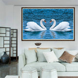 Maxbell DIY 5D Diamond Embroidery Painting Cross Stitch Kit Animal Decor Swan
