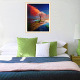Maxbell Landscape Picture Diamond Embroidery Kits Arts for Wall Decor Tree in Sunset