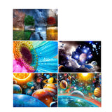 Maxbell 30x25cm Full Drill Outer Space DIY 5D Diamond Painting Kit Home Decor 1#