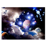 Maxbell 30x25cm Full Drill Outer Space DIY 5D Diamond Painting Kit Home Decor 1#