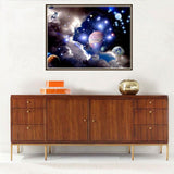 Maxbell 30x25cm Full Drill Outer Space DIY 5D Diamond Painting Kit Home Decor 1#