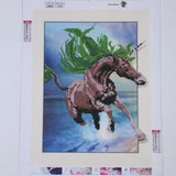 Maxbell DIY Animal 5D Diamond Painting Embroidery Cross Stitch Art Kit Horse 2