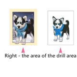 Maxbell DIY Animal 5D Diamond Painting Embroidery Cross Stitch Art Kit Black Dog