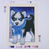 Maxbell DIY Animal 5D Diamond Painting Embroidery Cross Stitch Art Kit Black Dog