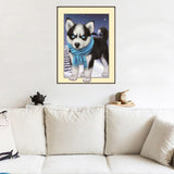 Maxbell DIY Animal 5D Diamond Painting Embroidery Cross Stitch Art Kit Black Dog