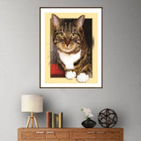 Maxbell DIY 5D Diamond Painting Embroidery Cross Stitch for Home Decor Cat