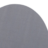 Max 1 Pair Oval Iron/Sew On Patches Elbow Knee Repair Sewing Applique Grey