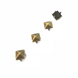 Maxbell Wholesale 100pcs Square Pyramid Rivet Metal Studs Leathercraft DIY Bronze