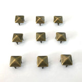 Maxbell Wholesale 100pcs Square Pyramid Rivet Metal Studs Leathercraft DIY Bronze