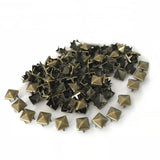 Maxbell Wholesale 100pcs Square Pyramid Rivet Metal Studs Leathercraft DIY Bronze