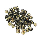 Maxbell Wholesale 100pcs Square Pyramid Rivet Metal Studs Leathercraft DIY Bronze