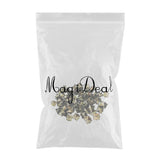 Maxbell Wholesale 100pcs Square Pyramid Rivet Metal Studs Leathercraft DIY Bronze