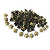 Maxbell Wholesale 100pcs Square Pyramid Rivet Metal Studs Leathercraft DIY Bronze