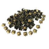 Maxbell Wholesale 100pcs Square Pyramid Rivet Metal Studs Leathercraft DIY Bronze