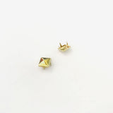 Maxbell Wholesale 100pcs Square Pyramid Rivet Metal Studs Leathercraft DIY Gold