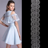 Maxbell 15 Yards Lace Sewing Material Ribbons Trims for Dress Skirt Decor Flower 3