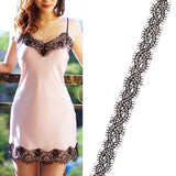 Maxbell 15 Yards Embroidery Lace Trim Sewing Applique DIY Wedding Dress Decor  2#