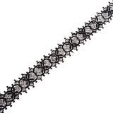 Maxbell 15 Yards Embroidery Lace Trim Sewing Applique DIY Wedding Dress Decor  4#