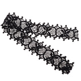 Maxbell 15 Yards Embroidery Lace Trim Sewing Applique DIY Wedding Dress Decor  4#