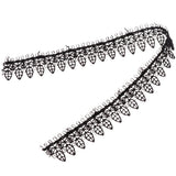 Maxbell 15 Yards Embroidery Lace Trim Sewing Applique DIY Wedding Dress Decor  6#
