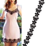 Maxbell 15 Yards Embroidery Lace Trim Sewing Applique DIY Wedding Dress Decor  10#