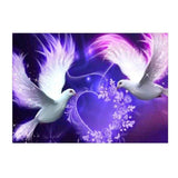 Maxbell 1 Set Beautiful Diamond Paniting Kit Cross Stitch Picture Handcraft Pigeon