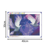 Maxbell 1 Set Beautiful Diamond Paniting Kit Cross Stitch Picture Handcraft Pigeon