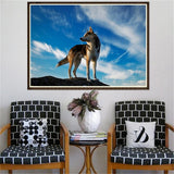 Maxbell DIY Diamond Painting Embroidery Cross Crafts Stitch Kit Wolf