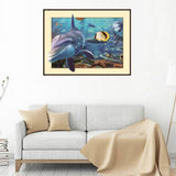 Maxbell Animal DIY 5D Diamond Painting Embroidery Cross Crafts Stitch Kit Dolphin