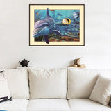 Maxbell Animal DIY 5D Diamond Painting Embroidery Cross Crafts Stitch Kit Dolphin