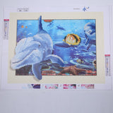 Maxbell Animal DIY 5D Diamond Painting Embroidery Cross Crafts Stitch Kit Dolphin
