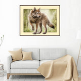 Maxbell Animal DIY 5D Diamond Painting Embroidery Cross Crafts Stitch Kit Wolf 1