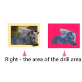 Maxbell Animal DIY 5D Diamond Painting Embroidery Cross Crafts Stitch Kit Wolf 2