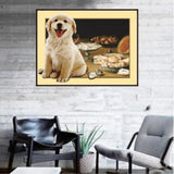 Maxbell Animal DIY 5D Diamond Painting Embroidery Cross Crafts Stitch Kit Cute Dog
