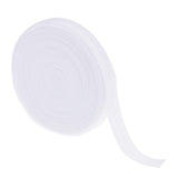Maxbell 10 Meters Cotton Elastic Band Sewing Trims 15mm Width White