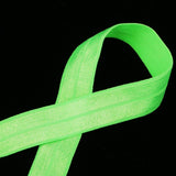 Maxbell 10 Meters Cotton Elastic Band Sewing Trims 15mm Width Fluorescent Green
