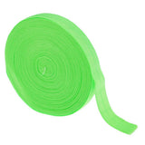 Maxbell 10 Meters Cotton Elastic Band Sewing Trims 15mm Width Fluorescent Green